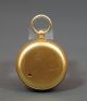 Victorian Antique German Military Aneroid Pocket Barometer Gild Brass W Case Barometers photo 3