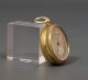 Victorian Antique German Military Aneroid Pocket Barometer Gild Brass W Case Barometers photo 5