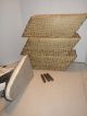 Mid Century Modern Atomic Three Light Table Lamp Ceramic W/ Fiber Shades Mid-Century Modernism photo 11