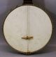 Antique Early - 20thc Mop Inlaid,  Washburn 5 - String Carved Neck Banjo,  Nr String photo 5