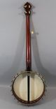 Antique Early - 20thc Mop Inlaid,  Washburn 5 - String Carved Neck Banjo,  Nr String photo 6