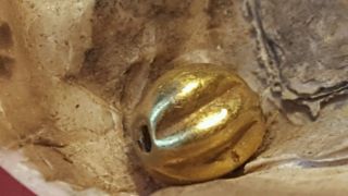 Viking Solid Larger Gold Bead Not Hollow But Solid photo