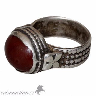 Intact Medieval 1500 - 1600 Ad Silver European Ring photo