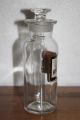 Antique Chemist Apothecary Medicine Jar Under Glass Label Ground Stopper Bottle Bottles & Jars photo 1
