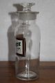 Antique Chemist Apothecary Medicine Jar Under Glass Label Ground Stopper Bottle Bottles & Jars photo 3