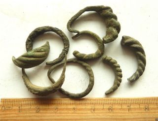 Parts Of Antique Rings - Metal Detecting Finds.  (k157) photo