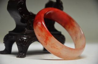 Delicate Chinese Old Jade Hand Carved Bracelet Fs47 photo