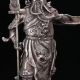 Old Chinese Tibet Silver Hand Carved General Guan Yu Statue C532 Buddha photo 2