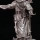 Old Chinese Tibet Silver Hand Carved General Guan Yu Statue C532 Buddha photo 6