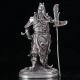Old Chinese Tibet Silver Hand Carved General Guan Yu Statue C532 Buddha photo 7