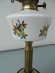 Vintage Twin Duplex Brass Column Oil Lamp. Lamps photo 2
