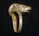 Roman Ancient Artifact - Silver Horse Head Ring Circa 200 - 400 Ad - 3215 Other Antiquities photo 1