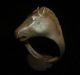 Roman Ancient Artifact - Silver Horse Head Ring Circa 200 - 400 Ad - 3215 Other Antiquities photo 2