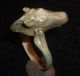 Roman Ancient Artifact - Silver Horse Head Ring Circa 200 - 400 Ad - 3215 Other Antiquities photo 3