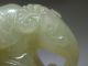 Large Old Antique Chinese Celadon Nephrite Old Jade Thumb Ring Phoenix Rings photo 3