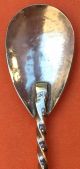 Navajo Indian Or Mexican Sterling Silver Coctail Souvenir Spoon Native American Souvenir Spoons photo 2