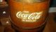 Antique Primitive Wooden Firkin Bucket With Coca Cola Decal Primitives photo 1