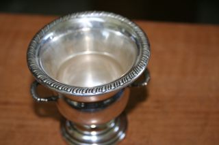Antique Solid Sterling Silver Gadroon Toothpick Holder photo