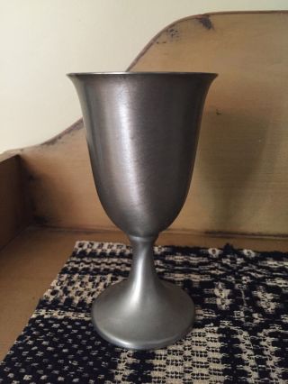 Vintage Pewter Goblet photo