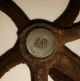 Antique Farm Well Pulley Old Wheel Rustic Iron Hay Loft Vintage 1800’s No.  10 Other Antique Hardware photo 1