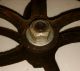 Antique Farm Well Pulley Old Wheel Rustic Iron Hay Loft Vintage 1800’s No.  10 Other Antique Hardware photo 2