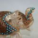 Chinese Crystal Mosaic Turquoise Copper Elephant Statue Other Antique Chinese Statues photo 2