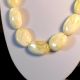 Vintage White Cloudy Amber Colour Oval Beads Necklace Length 600 Mm Russian photo 3