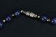 Chinese Export Graduated Blue Lapis Lazuli Gold Tone Ball Womans Beaded Necklace Necklaces & Pendants photo 3