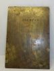 Vintage Solid Brass Printing Plate Greeting Cards Engraved Roses Larry Kushlin Binding, Embossing & Printing photo 3