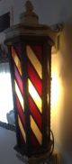 Koken Wall Mount Barber Pole B267 Porcelain & Leaded Stained Glass Originalworks Barber Chairs photo 1