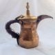 Antique Persian Arabic Coffee Pot Brass Handmade Handles Islamic Etched Pitcher Islamic photo 5
