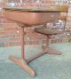 Vintage Child ' S School Desk & Chair Wood And Metal American Seating Co 1900-1950 photo 1