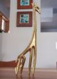 Frederic Weinberg Brass Giraffe Sculpture Mid-Century Modernism photo 2