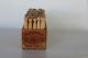 Mayflower ' S Cream Cheese Boston Wooden Box Full Of Vtg Clothespins Laundry Primitives photo 1