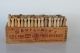 Mayflower ' S Cream Cheese Boston Wooden Box Full Of Vtg Clothespins Laundry Primitives photo 2