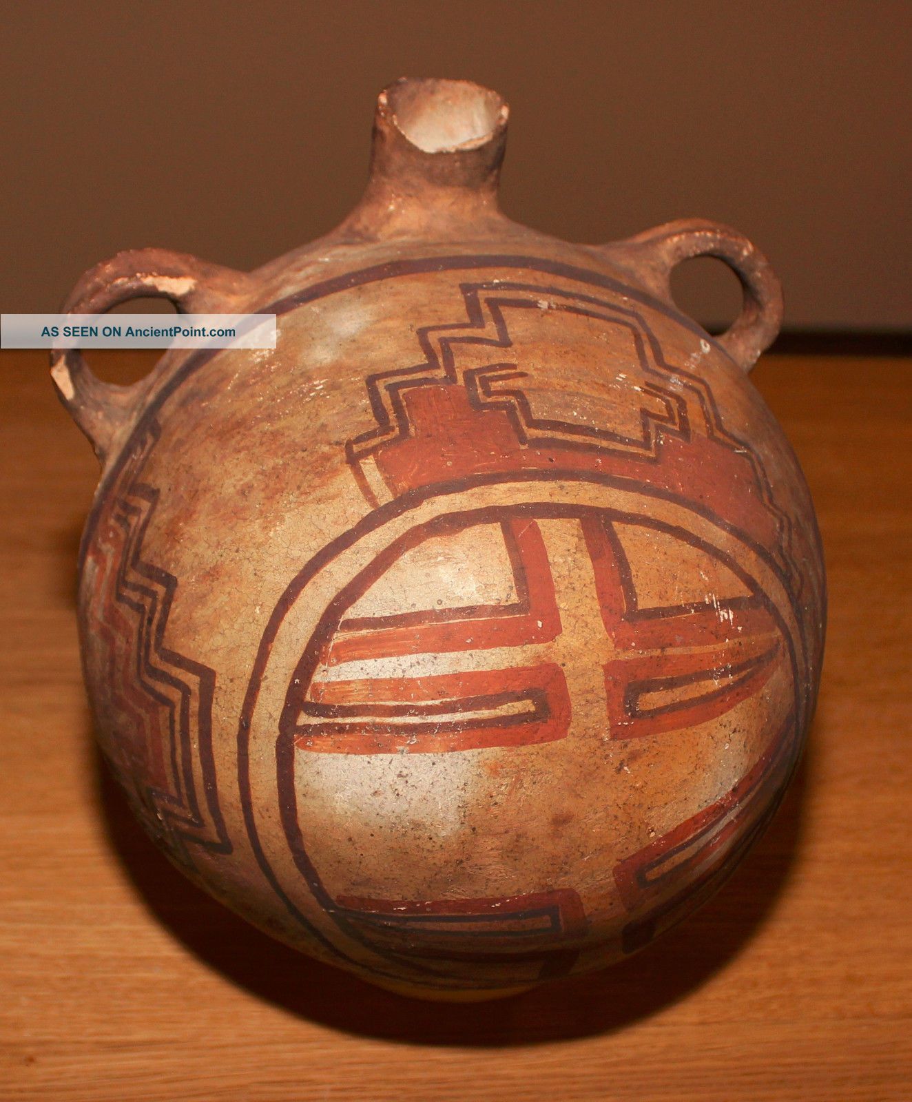 Early Pueblo Pottery Polychromatic Canteen The Americas photo