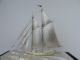 Masterly Hand Crafted Japanese Sterling Silver 2 Masted Model Yacht Ship Japan Other Antique Sterling Silver photo 9