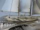 Masterly Hand Crafted Japanese Sterling Silver 2 Masted Model Yacht Ship Japan Other Antique Sterling Silver photo 2