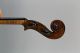 Antique German,  Stradivarius Copy,  4/4 Figured Maple Violin & L.  Bausch Bow Nr String photo 9