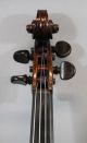 Antique German,  Stradivarius Copy,  4/4 Figured Maple Violin & L.  Bausch Bow Nr String photo 3