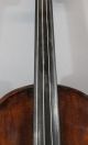 Antique German,  Stradivarius Copy,  4/4 Figured Maple Violin & L.  Bausch Bow Nr String photo 4