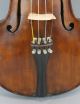 Antique German,  Stradivarius Copy,  4/4 Figured Maple Violin & L.  Bausch Bow Nr String photo 6