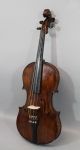 Antique German,  Stradivarius Copy,  4/4 Figured Maple Violin & L.  Bausch Bow Nr String photo 7