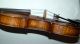 Very Old Handmade German 4/4 Violin - Flamed - Around 1880 String photo 5