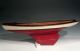 Antique Pond Boat,  With Rudder And Lead Keel.  Great Deck Details. Model Ships photo 1