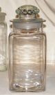 Early 20th Century Large Glass Dakota Apothecary/counter Jar Ground Stopper/lid Bottles & Jars photo 11