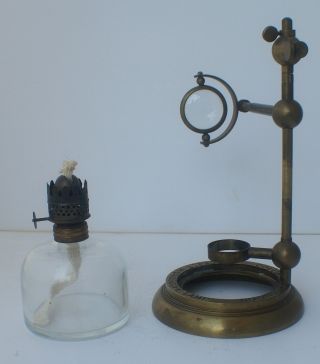 Antique Early 20th C Microscope photo