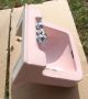 Vintage Crane Oxford Retro Pink Bathroom Kitchen Porcelain Sink Mid Century Sinks photo 2