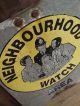 Old 1980s Neighbourhood Watch Sign Notice Old Retro Vintage Reclaimed House Signs photo 3