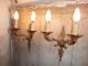 French Stunning Antique A Sconces Wall Light Ornately Chateau - Swans Chandeliers, Fixtures, Sconces photo 1